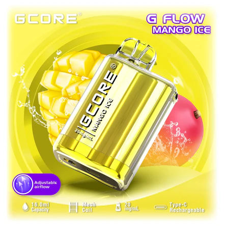 GCORE G7 Flow 7500 Disposable - Mango Ice 20mg